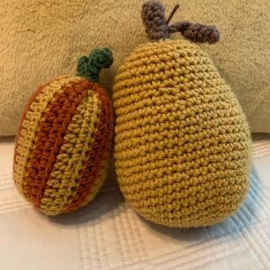 Handmade Crochet Pumpkins Decor for Halloween and Fall
